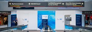 SwiftWall project in airport to announce the INC 5000 list