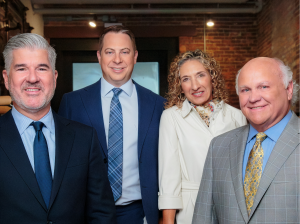 Group photo of Rich Newsome, Brent Steinberg, Angela Rodante, and Dale Swope