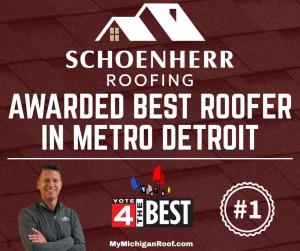 WDIV Best Roofer Award 2026 - Schoenherr Roofing