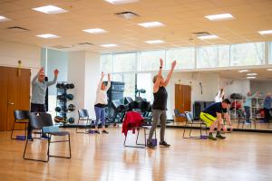 Group of participants the The Summit Area YMCA Parkinson's Class