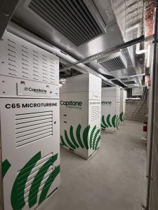A CHP system installed in the basement at Black River Memorial Hospital