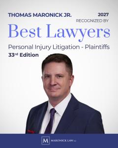Thomas J. Maronick Jr. recognized in the 2027 edition of The Best Lawyers in America for Personal Injury Litigation – Plaintiffs.