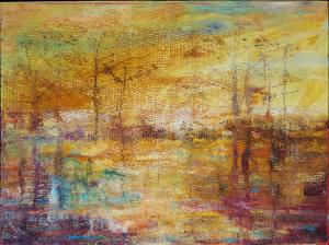 Original oil on canvas painting by the revered Louisiana artist Hunt Slonem (b. 1951), titled Bayou Teche. Estimate: $7,000-$10,000