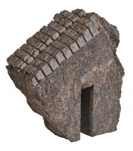 This untitled granite sculpture by Jesus Bautista Moroles (Texas, 1950-2015) is expected to bring $5,000-$8,000.