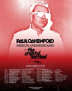Paul Oakenfold, Mission Underground Tour poster