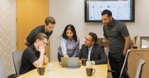 Forum Info-Tech team collaborating on AI IT services and Microsoft Copilot adoption strategy