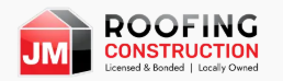 Official logo of JM Roofing and Construction, a licensed and bonded local roofing contractor in El Paso, Texas.