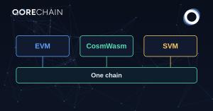 EVM · CosmWasm · SVM → „One chain"