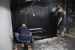 Aquatech Waterproofing project in an ontario home