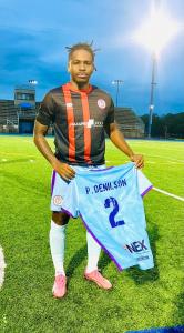 Denilson Pierre in OSNER'S FC 2026 Third Kit