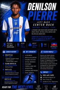 Denilson Pierre in Violette AC kit in 2023