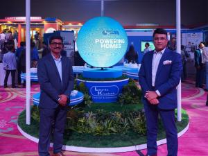 Deepak Sharma, Zone President – Greater India (right), with Naresh Kumar, COO, Lauritz Knudsen (left), at the Technology Summit 2026.