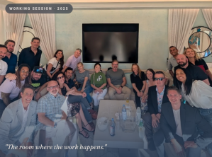 Human-Centric AI Council members gather for an in-person 2025 working session focused on practitioner-led AI resources for HR and talent leaders.
