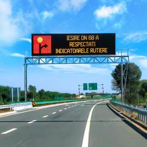 Chipshow C Tra KXB Gantry VMS Installed Over Highway