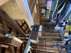 Old garage door motor buzzing and opener repair in Santa Clarita, CA.