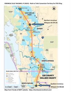 Bonita Estero Rail Trail Conversion Map