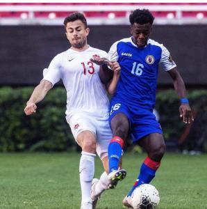 Shelove Achelus representing Haiti witn Canada