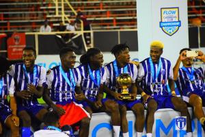 Shelove Achelus with Violette CONCACAF Champion