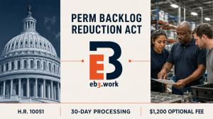 EB3.Work supports the PERM Backlog Reduction Act, a bipartisan proposal to bring USCIS-style premium processing to PERM labor certifications.
