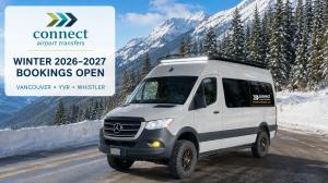 Connect Airport Transfers opens Winter 2026-2027 bookings for private AWD and 4x4 Mercedes-Benz Sprinter transfers between Vancouver, YVR and Whistler.