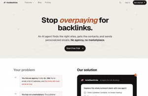 AutoBacklinks homepage