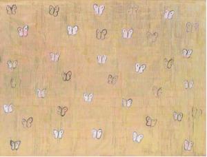 Hunt Slonem Pink Ascension (2021) Oil on Canvas, 77” x 101” (Image Credit: Hunt Slonem)