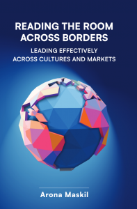 Reading The Room Across Borders by Arona Maskil. Available now from Spines!