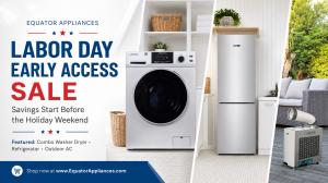Equator Appliances  Labor Day Washer Dryer Sale