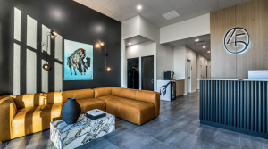 inside the luxury offices and the lobby of 405. From aromatherapy and curated music to a modern state-of-the-art lounge atmosphere with elevated hospitality, 405 Dental Aesthetics is redefining what patients can expect from a dental visit.