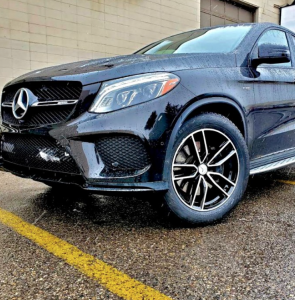 A Mercedes car with new tires from Good Tire