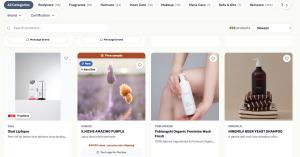 Hannaru Korean beauty B2B catalog showing 496 products with category filters