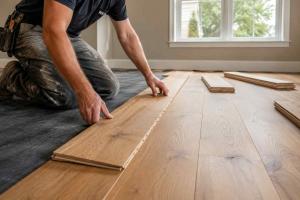 Engineered hardwood flooring installation in Moncks Corner SC