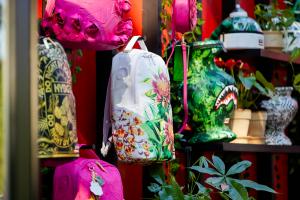 A close look at the 30-piece collection from Sprayground and New York Botanical Garden