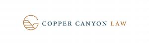 The official logo for Copper Canyon Law Estate Planning, featuring a stylized circular canyon icon next to the firm's name in a professional serif font.