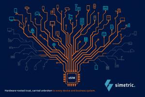 an eSIM as the root with branches to many icons
