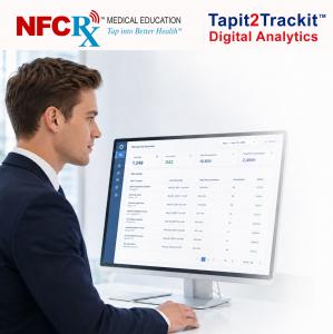 TAPIT2TRACKIT™ analytics to measure engagement with NFCRx™ NFC-in-Print patient education.