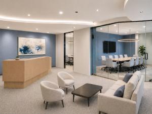 Premier Workspaces 1400 Newport Center reception