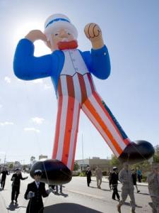 30 foot tall Uncle Sam Balloon