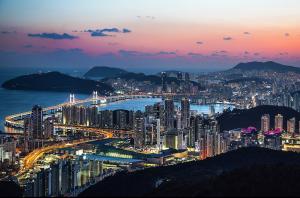The Busan cityscape as seen from one of the city's observation decks. (Photo courtesy of Busan Metropolitan City)