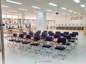 Practice room at MagicBody Seoul training center with Pilates apparatus