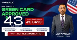 Vijay Parmar USA Green Card I-140 Approved - Phoenix Business Advisory-1200x628