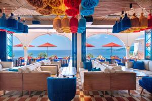 Casa Boho restaurant during the day overlooking Kamala Bay.