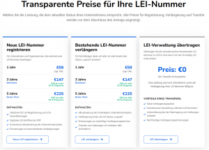 LEI24 Pricing