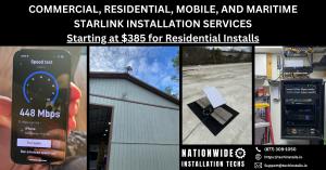 Professional Commercial, Residential, Mobile, and Marine Starlink Installation Services in Tennessee.