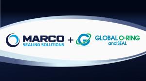 Marco Sealing Solutions and Global O-Ring and Seal logos side by side, representing the companies' merger