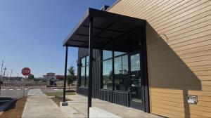 Metal Canopies installed for Black Rock Coffee