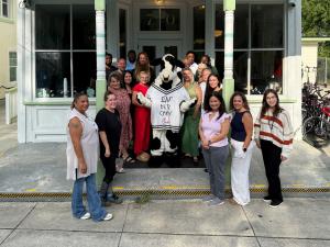 St. Augustine Society staff in front of St. Francis House Crisis Center