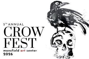 Perfect for the fall and Halloween season, Mansfield Art Center's CrowFest, Sept. 18-Oct. 18, 2026, features dozens of crow-themed works of art.