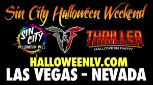 The logos of the two events that make up Sin City Halloween Weekend in Vegas