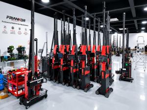 The wall printing machines display in the Friankor factory